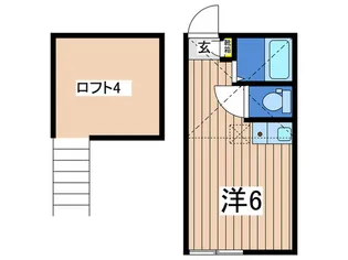 ユナイト石川町アッシュフォード【1階】の間取り
