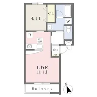 ユニティー・大町【1階】の間取り