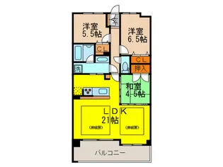 レジディア千里万博公園の間取り
