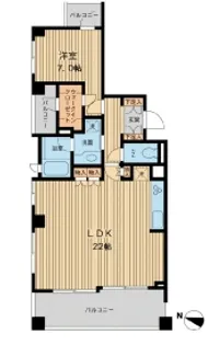 アーデン駒沢パークフロント【4階】の間取り