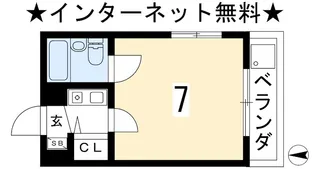 モデラート丸太町【1階】の間取り