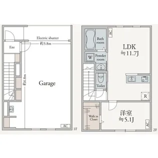 フレンドLiberte【2階】の間取り
