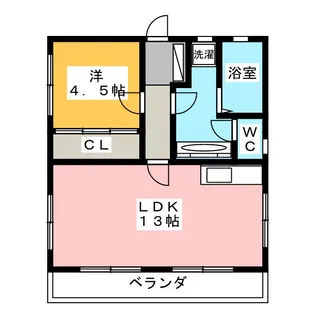 シャトー上社【4階】の間取り