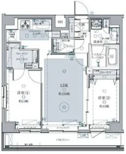 クレヴィスタ西馬込【5階】の間取り