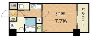 S-RESIDENCE緑橋駅前【9階】の間取り