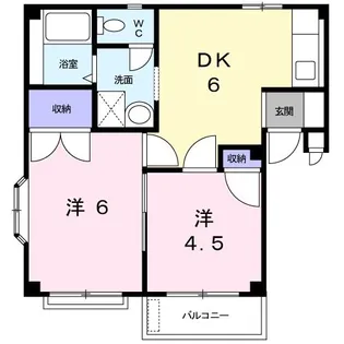 メゾンアイリス II【2階】の間取り