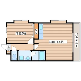 ハバードリーム3番館【3階】の間取り