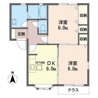 メゾニティー1番館【1階】の間取り