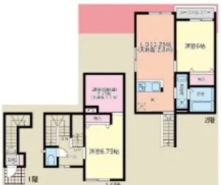 メリファ東仙台II【2階】の間取り