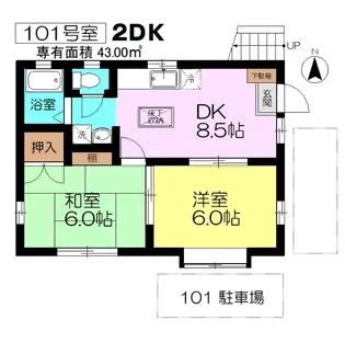 デュエット【1階】の間取り
