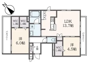 Brillante【3階】の間取り
