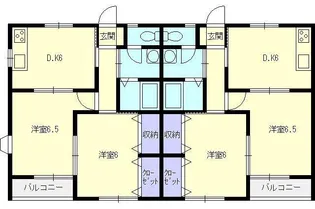 エーデルハイムA【1階】の間取り