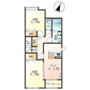 アドヴァンス【2階】の間取り