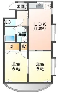 プチロワイヤルハイツ【3階】の間取り