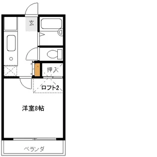 千謡ハイツ(センヨウハイツ)【2階】の間取り