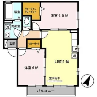 ディアコート【2階】の間取り