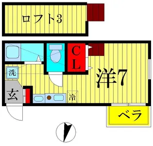 ブルーレジデンス【2階】の間取り