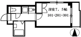 シュガーポット【2階】の間取り