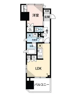 マイナビSTAYアイレックス赤坂レジデンス(ライオンズアイル赤坂)【6階】の間取り
