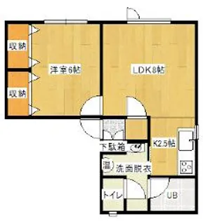 コーポ恵【1階】の間取り