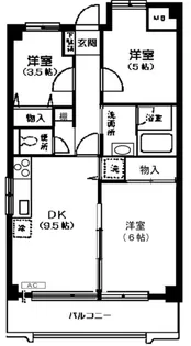 サニーヒルズ荻窪【5階】の間取り
