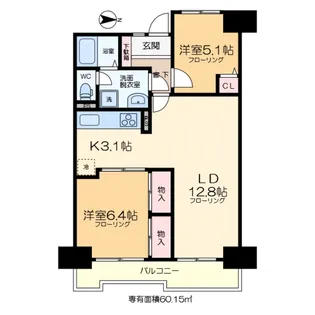 綾瀬プルミエ【6階】の間取り