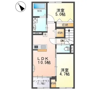 カモミール【2階】の間取り