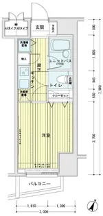 メインステージ東日本橋II【2階】の間取り