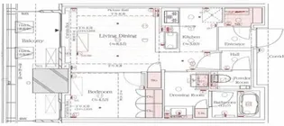 ブランズタワー芝浦【14階】の間取り