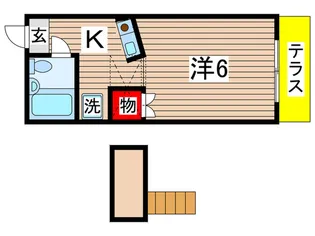 ラ・レジオン・ドヌ-ル【1階】の間取り