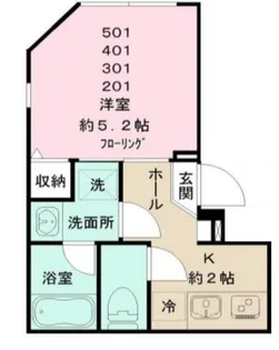 リベルテRS【4階】の間取り