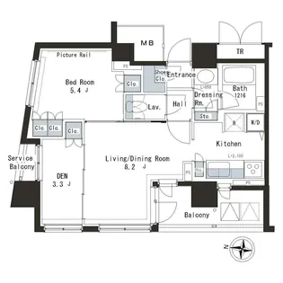 パークアクシス本郷の杜【12階】の間取り