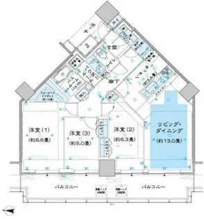シティタワー品川【42階】の間取り