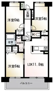 グランビューヒルズ【3階】の間取り