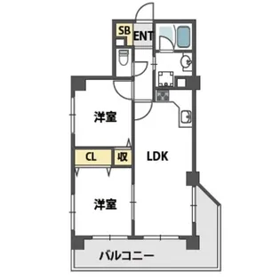 パセオ摂津I【2階】の間取り