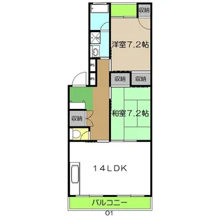 MS愛宕【1階】の間取り