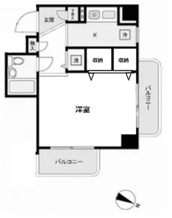 パレ・ドール検見川【5階】の間取り