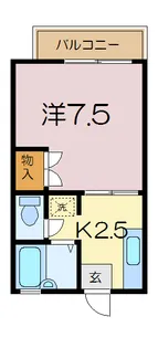 ハイツモーレアC【1階】の間取り