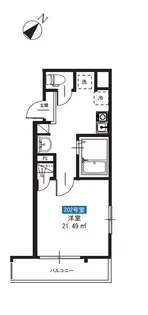 シャロン久米川【2階】の間取り