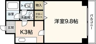 グランドール倭【3階】の間取り