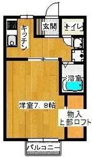 コーポレス九木原【1階】の間取り