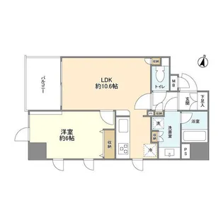 ランドコム恵比寿代官山【9階】の間取り