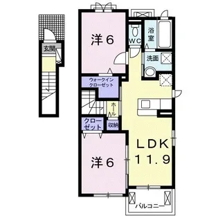 グランメゾン II【2階】の間取り
