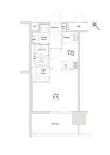 エンクレストベイ天神東II【6階】の間取り