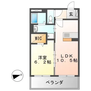 H.I.Liebe(エイチ.アイ.リーベ)【3階】の間取り