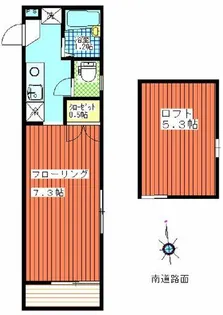 アップルパイTWO【2階】の間取り