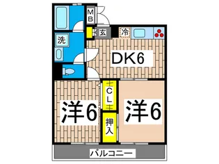 グレイス雨池【2階】の間取り