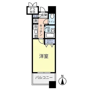 グランヴァン東品川【6階】の間取り