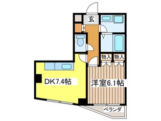 カクタスマンション【3階】の間取り