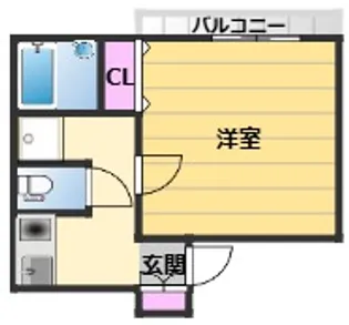 ユウハウジングビル【4階】の間取り